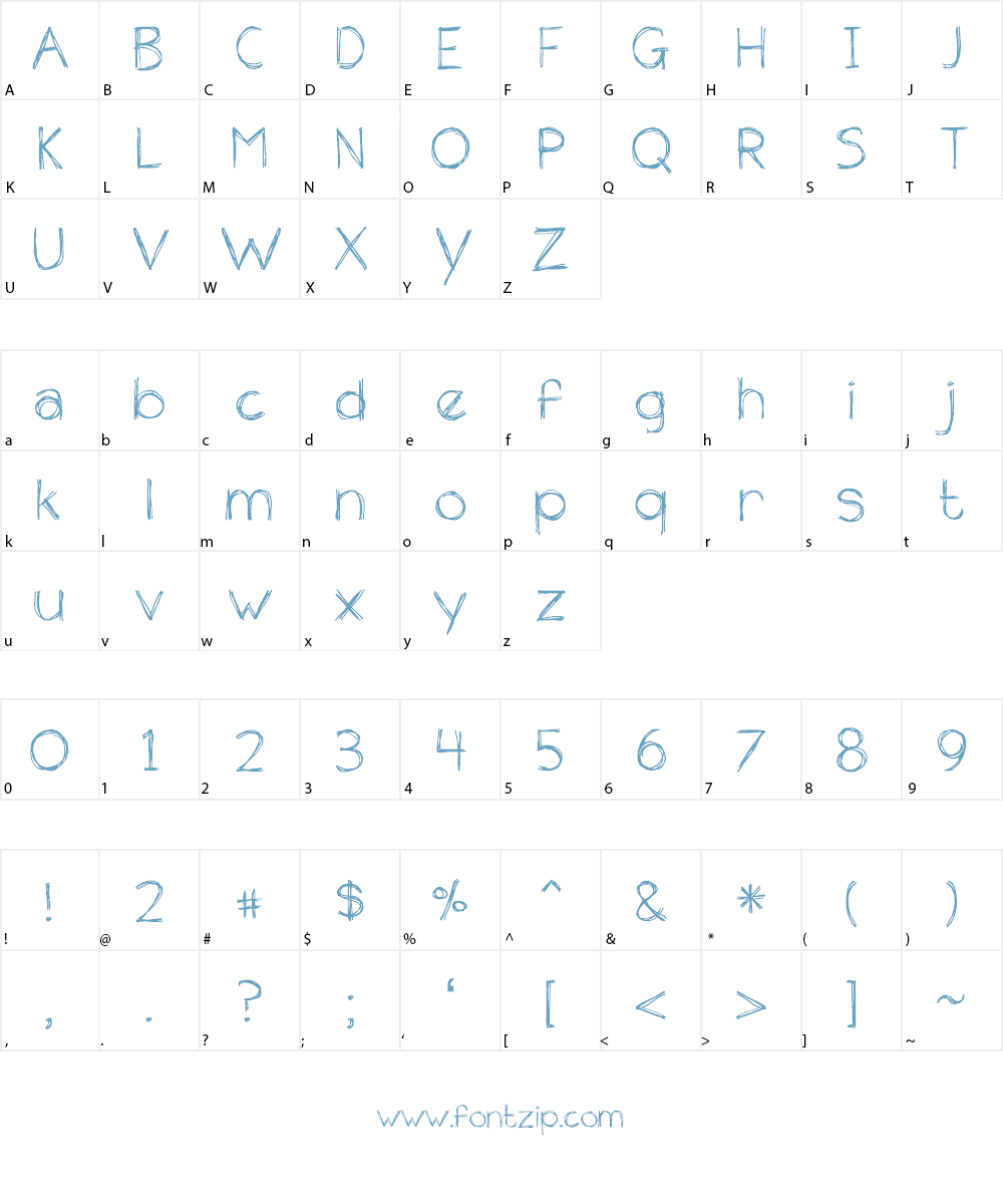 the unseen Font Character